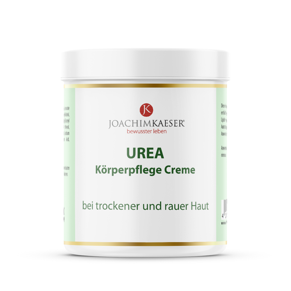 10% Ureaanteil, Jojobaöl, Sheabutter und Mandelöl, pflegende Creme bei trockener Haut, Joachim Kaeser