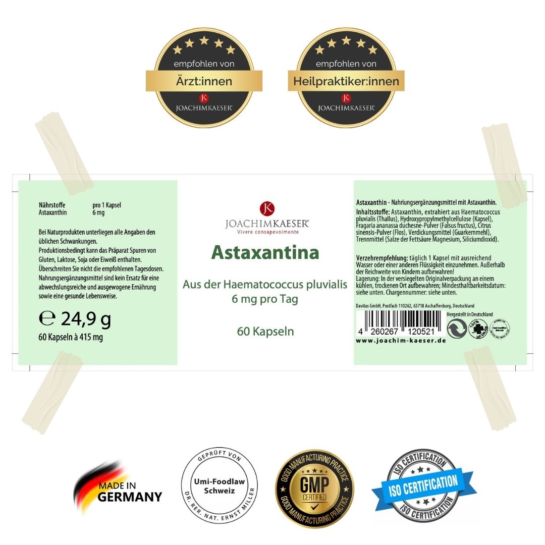 Astaxanthin - 60 Kapseln
