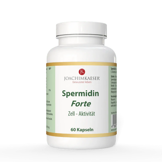 Spermidin Forte – Zellaktivität fördern mit 60 veganen Kapseln von Joachim Kaeser
