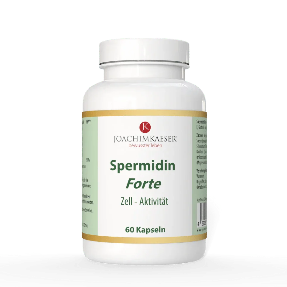 Spermidin Forte – Zellaktivität fördern mit 60 veganen Kapseln von Joachim Kaeser