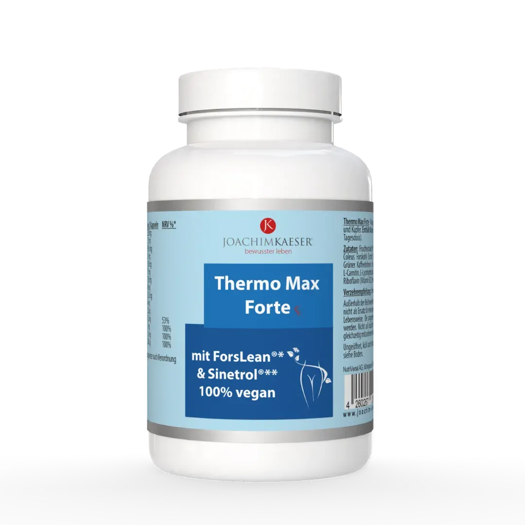 Thermo Max Forte – inneres Fett gezielt reduzieren, Stoffwechsel aktivieren, 100 % vegan | Joachim Kaeser