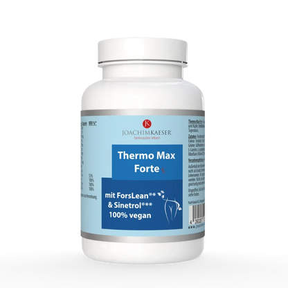 Thermo Max Forte – inneres Fett gezielt reduzieren, Stoffwechsel aktivieren, 100 % vegan | Joachim Kaeser